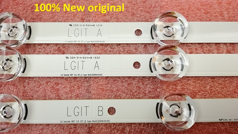 3-Pack LED Strips For LG INNOTEK DRT 3.0 32 Inch TV – 6916L-1974A 6916L-1975A