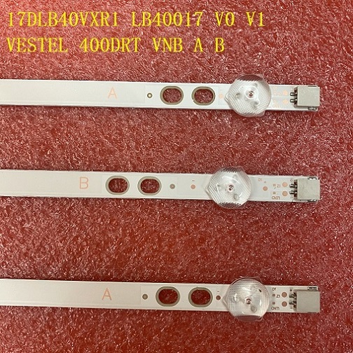 Kit 3 PCS LED strip for Vestel 40 inch LB40017 17DLB40VXR1 VES400UNDS-2D-N11 VES400UNDS-2D-N12