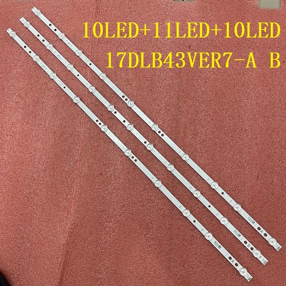 LED strip(3)For 43HAK6150U TX-43HX580B 43U2063DB JVC LT-43VU3900 LT-43C890B 17DLB43VER7-A B