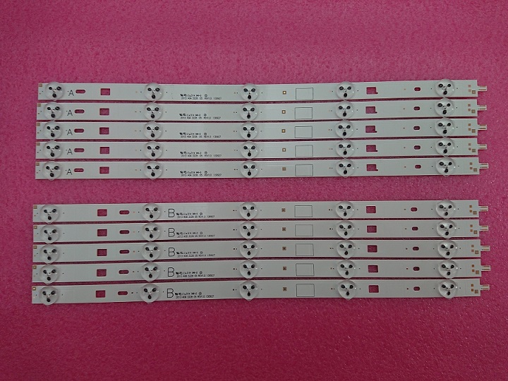 10pcs LED strip for SONY KDL-40R485B KDL-40R453B KDL-40W605B Samsung 2013SONY40A 2013SONY40B