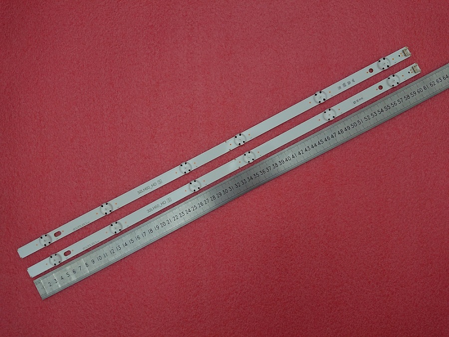 Kit 2 PCS 6LEDs 615mm LED strip for LG 32LH60_HD SSC_32inch_HD