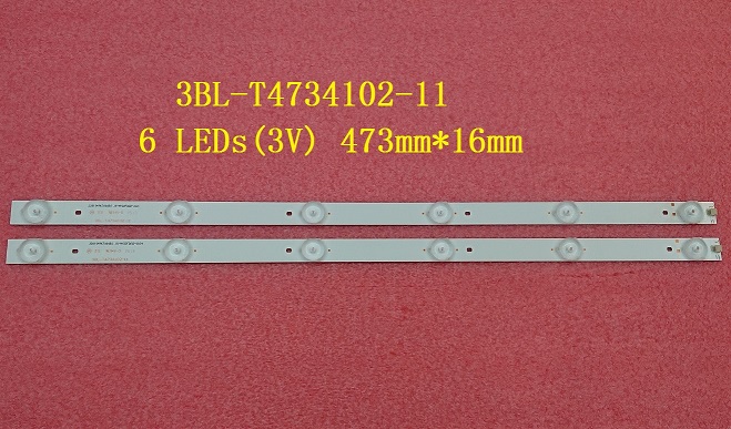 5 PCS/lot New LED strip 3BL-T4734102-11 6 LEDs(3V) 473mm*16mm