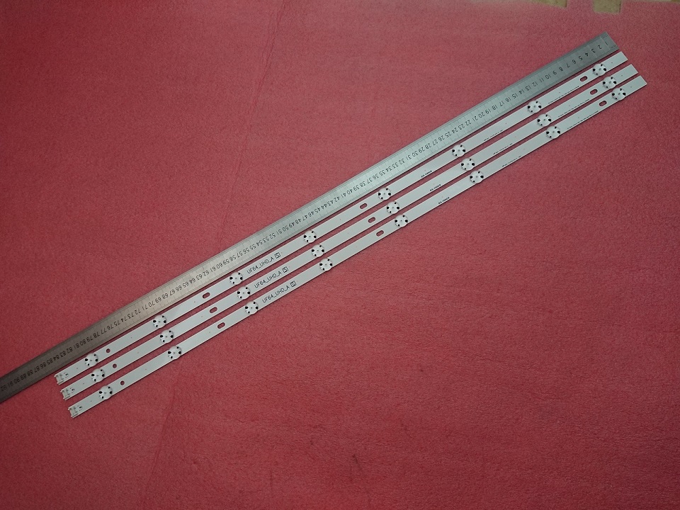 3 PCS 8LED 850mm LED strip for LG 43UH6030 43UF640 UF64_UHD_A 43LH60_FHD EAV63192501
