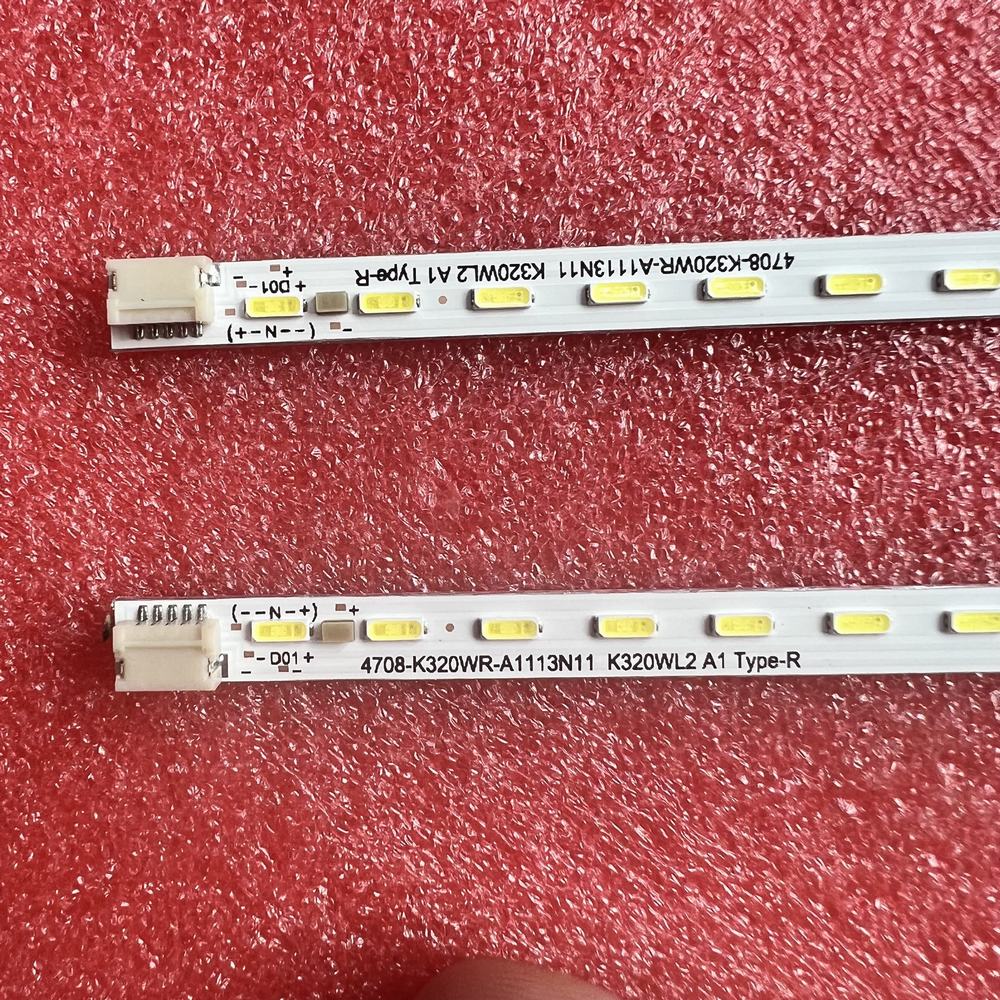 2pcs/set LED Strip For E32B500WD 4708-K320WL-A1113N11 4708-K320WR-A1113N11