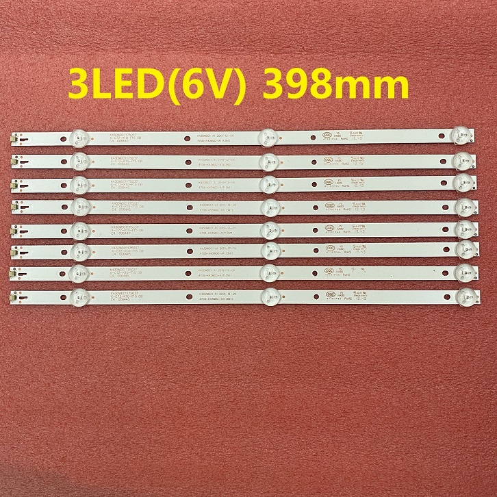 8pcs LED strip for 43DL4012N 43HFF5952 K430WDC1 A1 A3 4708-K43WDC-A1113N11 4708-K43WDC-A3113N11
