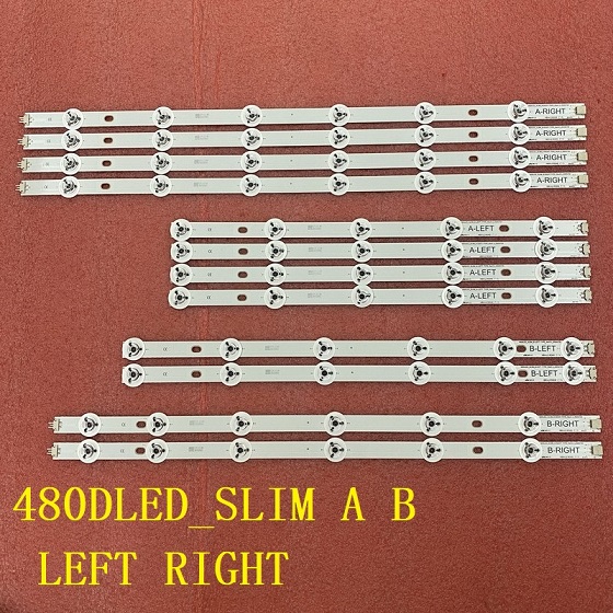 12pcs LED bar for for Panasonic 480DLED_SLIM A B LEFT RIGHT TX-48CX350B TX-48CX400E TX-48CX400B