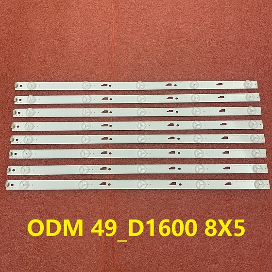 LED bar(8)For THOMSON 49FB3103 TCL 49D1600 ODM 49_D1600 8X5  LX20160826 49L510U18 49U3600C
