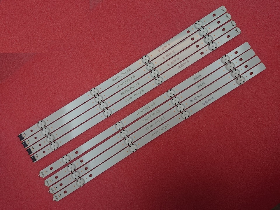 New Kit 8 PCS LED strip for LG 49LH5100 49LH5700 49LH51_FHD_A 49LH51_FHD_B SSC_49inch_FHD_A B