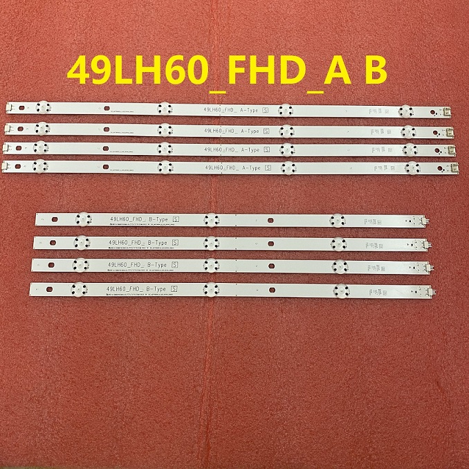 8pcs LED bar For 49LH604 49LH604V 49LW540S 49LH60_FHD_A B Type SSC_AG79100101_A B