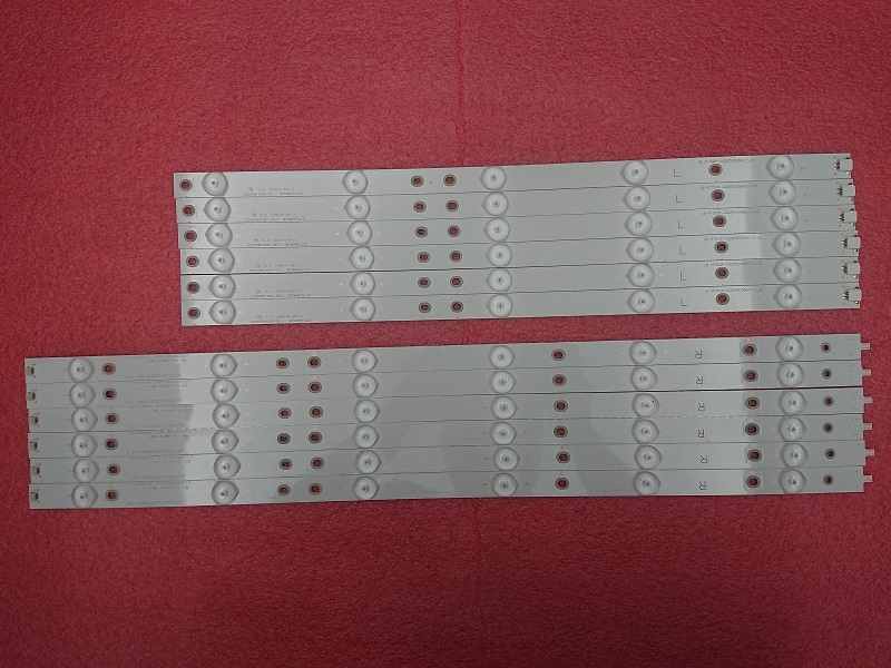 12 PCS LED backlight strip for 50PUT6400 50pfk6510 500TT41 500TT42 LB50039 LB50045