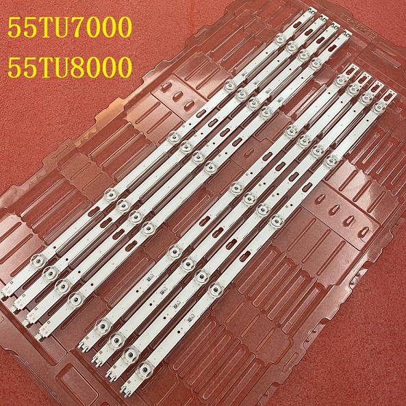 8pcs LED bar For Samsung UE55TU7125 UE55TU7025 UE55TU8000 UE55TU7100 UE55TU7000 V0T7-550MA-R0