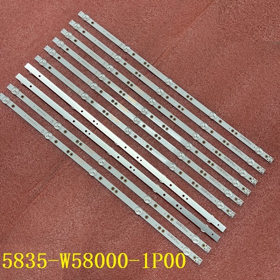 LED strip(10)For TOSHIBA 58G2A300 58G2A 58G3 58U7880AZ 58U7880 5835-W58000-1P00 JL.D58051330-202AS-M