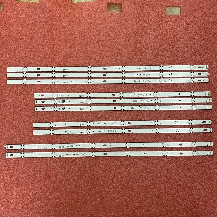 10 PCS LED strip for LG 60UJ6300 60UJ6050 60UJ630V 60UJ634V 60UJ63_UHD_A B C D EAV63673006