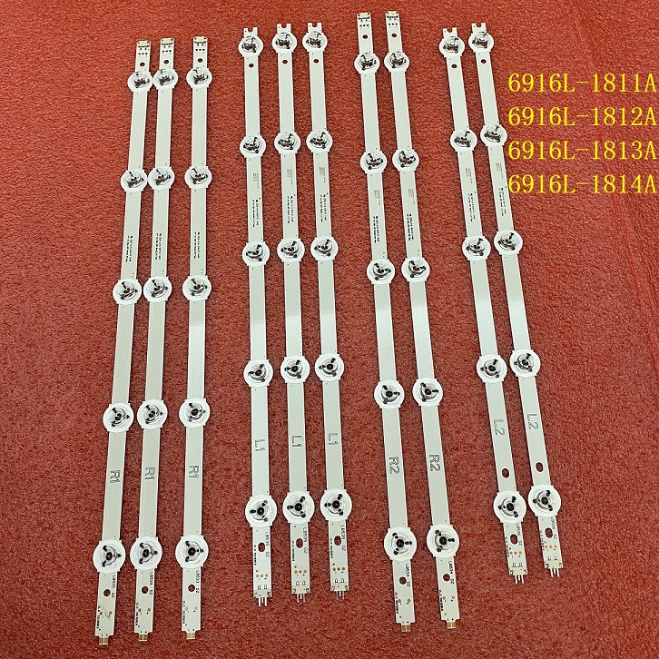10 PCS LED strip for Panasonic TX-47AS650E TX-47AS650B 47 V14 SLIM DRT 6916L-1811A 1812A 1813A 1814A