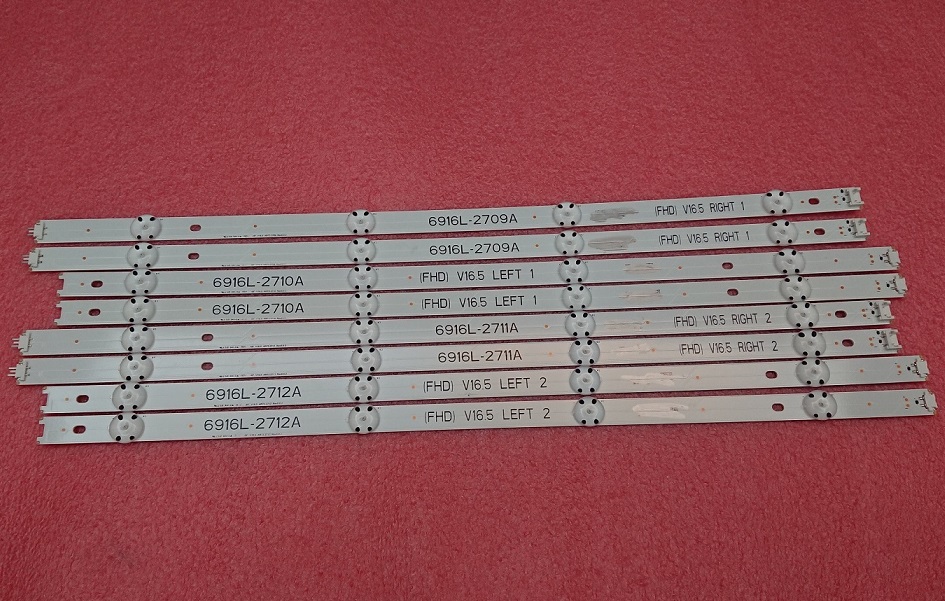 8pcs LED stirp for LG UE49K6300AK 6916L-2705A 2706A 2707A 2708A 6916L-2709A 2710A 6916L-2711A 2712A