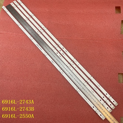 3 PCS LED strip for LG 43LH590V 43LH510V 43LH5700 6916L-2743A 6916L-2743B 43 V16.5 ART3 2743