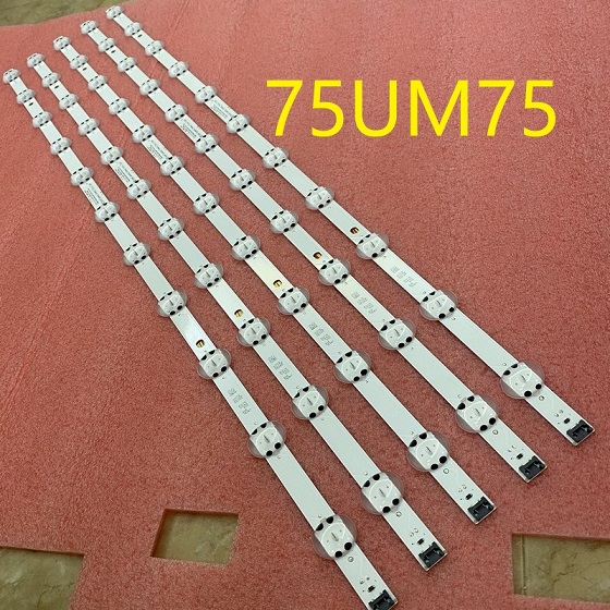 kit 5pcs LED bar For LG 75UN7070PUC 75UN7070 EAV64993201 SSC_Y19.5_TRIDENT_75UM75_BOE