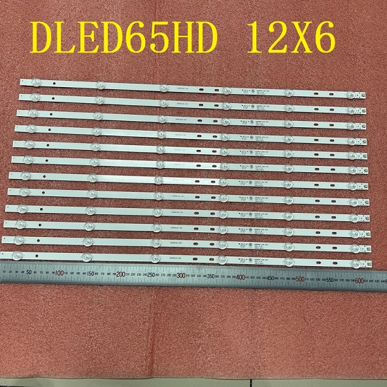 Kit 12pcs 6LED LED Backlight bar for 65 TV SL65V3 DLED65HD 12X6 1003 1004