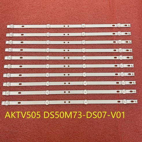 10pcs LED bar for AKAI AKTV505 C50ANSMT-4K DS50M73-DS07-V01 DSBL-WG 2W2006-DS50M7301-01