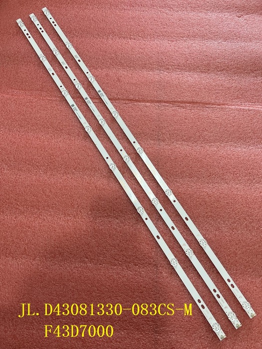 3pcs LED strip For  DEXP F43D7000 F43D7000K JL.D43081330-083CS-M LC430DUY-SH A1
