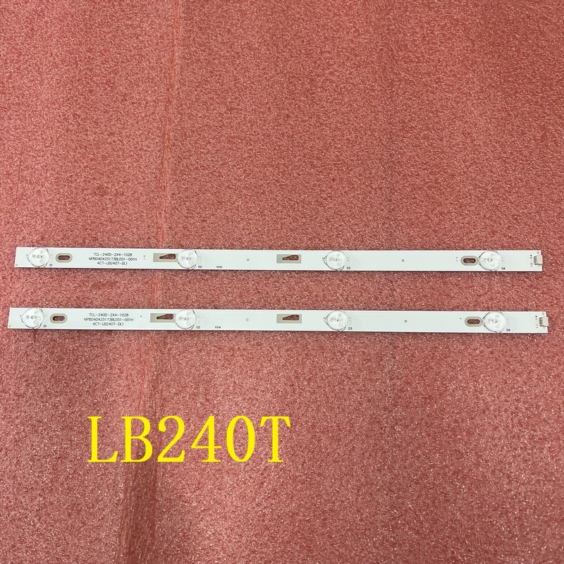 LED Strips(2)For THOMSON T24RTE1020 TCL-240D-2X4 4C-LB240T-DL1 NPB04D425173BL051-001H