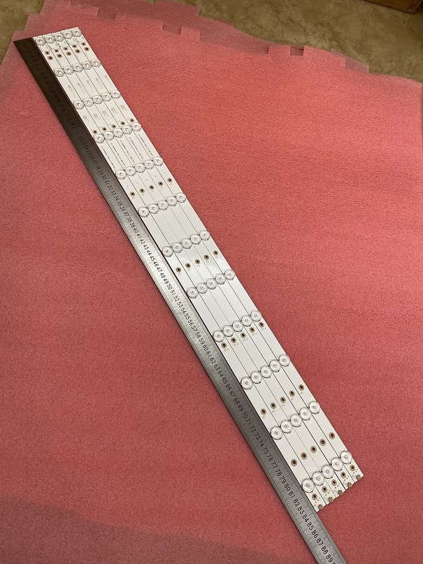 5pcs 12LED LED strip for 43PUS6551 43PUS6401 GJ-2K16-430-D512-V4 LB43014 V0_00 43PUS6501 43PUS6101