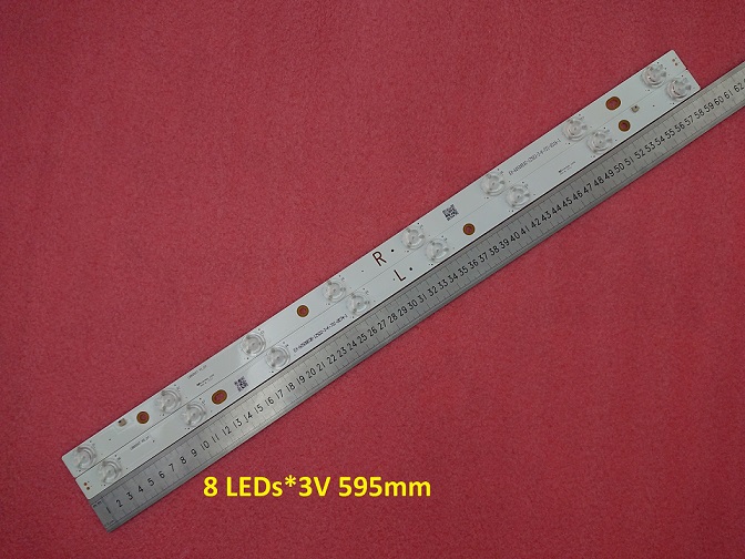 2 PCS(1*R 1*L) LED backlight strip LB60007 V0 01 V1 03 for 60