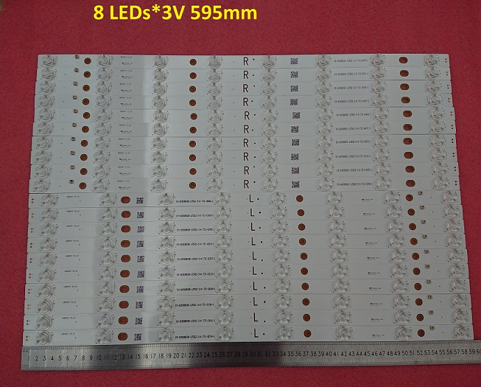 20 PCS*8 LEDs LED backlight strip LB60007 V0 01 V1 03 for 60