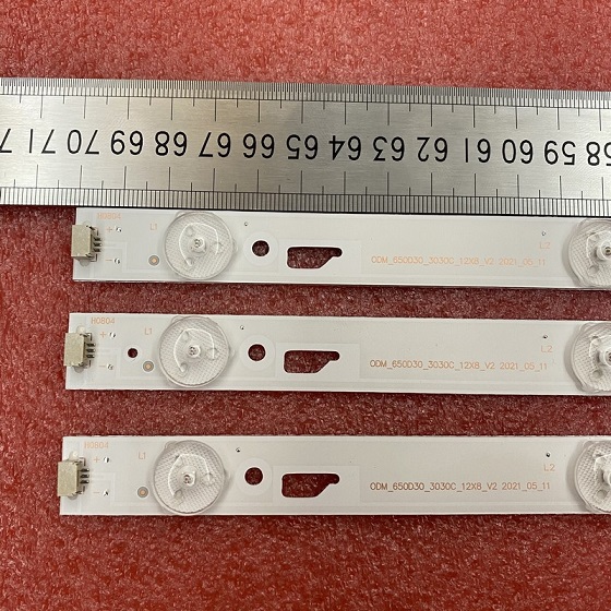 LED bar(12)For Thomson 65us6006 65UA6606 65U3650C 65UB6406 LVU650SSDX 65HR331M08A0 V0 YHE-4C-LB650T