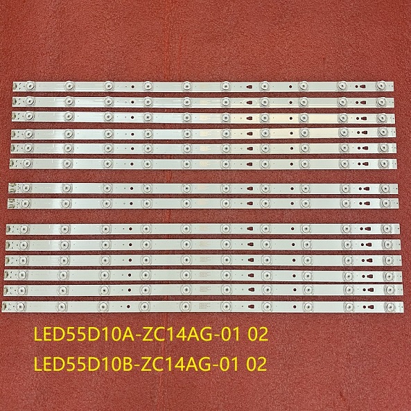 LED bar(14)for LT-55UE76 LED55D10A-ZC14AG-01 02 LED55D10B-ZC14AG-01 30355010211 30355010212