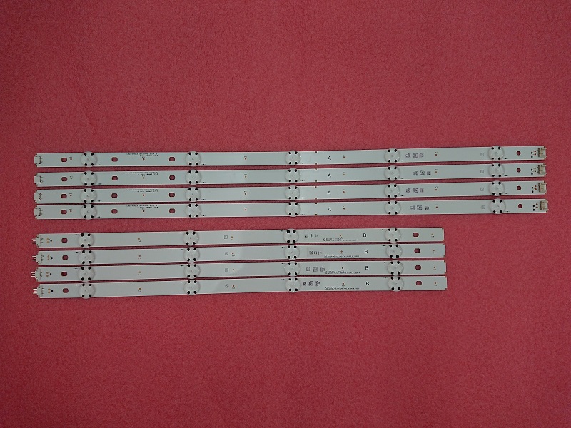 8pcs/set LED strip for LGE_WICOP_49inch_UHD_REV06_A LGE_WICOP_49inch_UHD_REV06_B