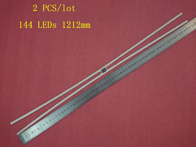 2 Pieces 144 LEDs 1212mm LED strip 2015SL55 CURVED Right LEFT  for LTA550FN01 LJ97-05377A