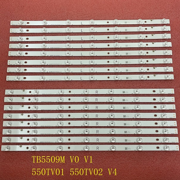 16 PCS LED strip for Panasonic TX-55AX630B TX-55AX630E TH-55AX670A 550TV01 550TV02 V4