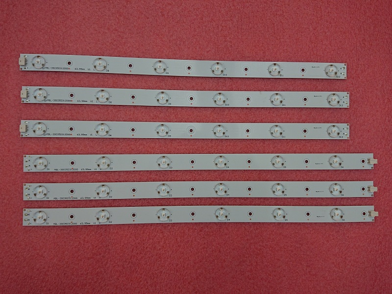 6 PCS/set 6LED MBL-39035D312DGG 63.99mm LED strip for V390HK1 LD2 LE39LUZ1