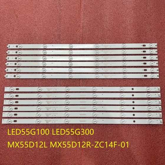 LED bar(12)For Konka 55MH303ANTS F55D8000K LED55G100 LED55G300 MX55D12L MX55D12R-ZC14F-01 ZC21FG-01