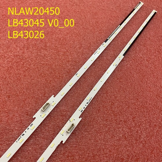 LED bar(2) For SONY XBR-43X800E KD-43XE8005 4-595-780 4-690-560 NLAW20450 LB43045 V0_00 LB43026