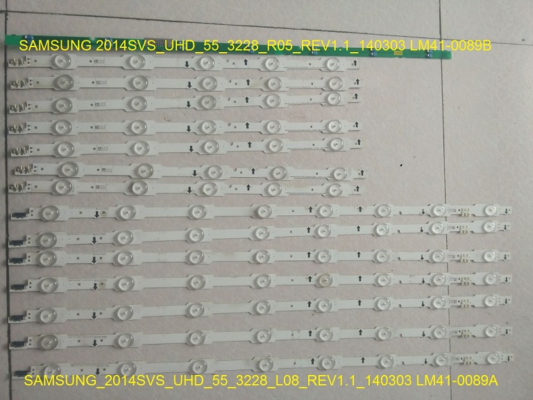 2 Pieces SAMSUNG 2014SVS_UHD_55_3228_R05_REV1.1_140303 LM41-0089B LM41-0089A