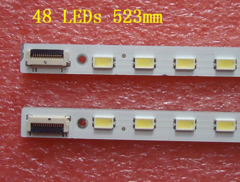 2 PCS KDL-46HX720 46HX820 LJ64-02859A/02860A/02640A LED strip SLED-2011SLS46 L R 48 LEDs 523mm
