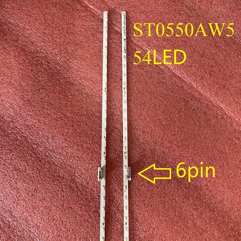 LED Strip(2)For SONY KD-55XF8596 734.02E06.0011 ST0550AW5 STO550AW5 54LED R L
