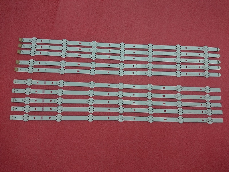 kit 10 PCS LED Strip Set for Vizio D58u-D3 SVG580A02L SVG580A02R SVG580A02 REV03 7LED R L