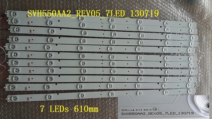 1 PCS LED55K20JD LED strip SVH550AA2-REV05-7LED-130719 SVH550AA2_REV05_7LED_130719 7 LEDS 610mm