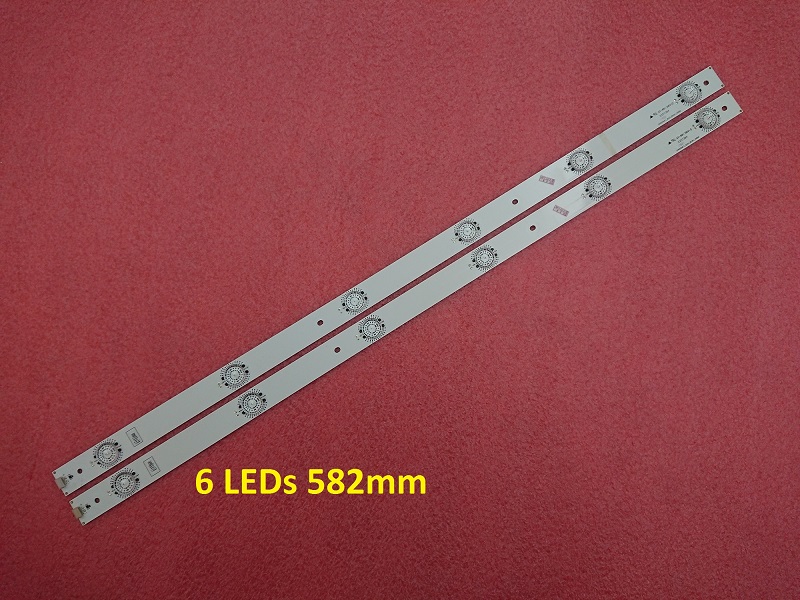 2 PCS*6 LEDs LED strip SVH550AF2_6LED_REV01_140919 for LED55k320 HD550DU-B51
