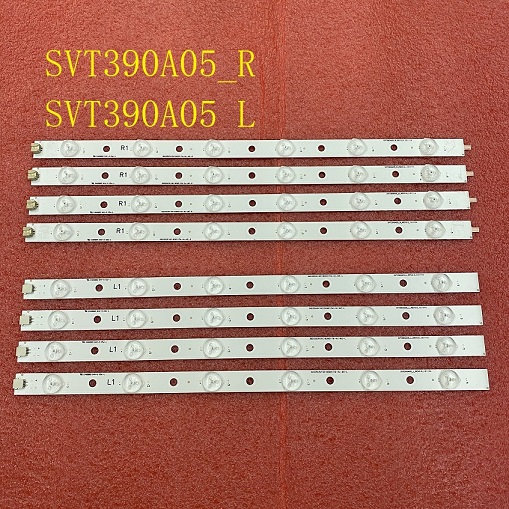 8pcs LED Strip for Toshiba 39L4353D 39L2333D 39P2300D 39l2300D 39L4353RB SVT390A05 R L SVT390A12