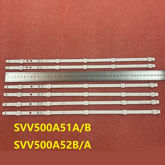 LED bar(6)For LT-50C750 50HB6T72U P50D300FP SVV500A52/51A SVV500A52/51B 5LED SVV500A52B SVV500A51A