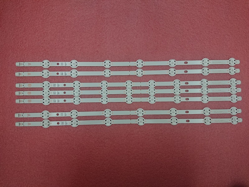 7pcs LED strip for VES550QNDS-2D-N12 VES550QNDS-2D-S11 SVV550AK7_UHD_7LED_A B Type