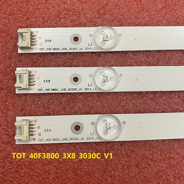 LED bar(3) for TCL 40FD2700 40FS3750 40FS3800 40FS3850 Thomson 40FA5405 TOT_40F3800_3X8_3030C-V1