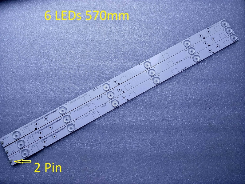 3 PCS LED32K20JD LED32K30JD 32EC110JD LED strip 1128710 HD315DH-E81 6 LEDs 570mm