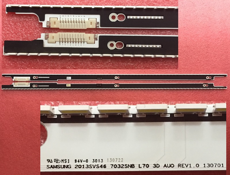 2 Pieces/lot UA46F7500BJXXR LED strip for samsung 2013SVS46 7032SNB BN96-29655A BN96-29656A