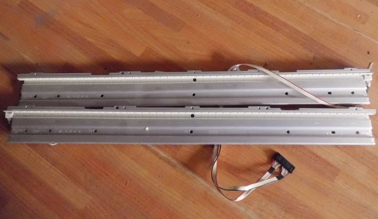 1pairs=2pcs/lot LED strip with Aluminum board 3660L-0385A for screen LC370EUN(SD)(F1) 50LED