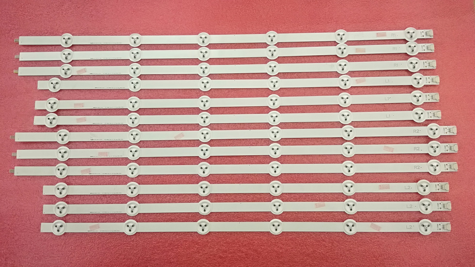 1 set=12 Pieces LC550DUN LED strip 55